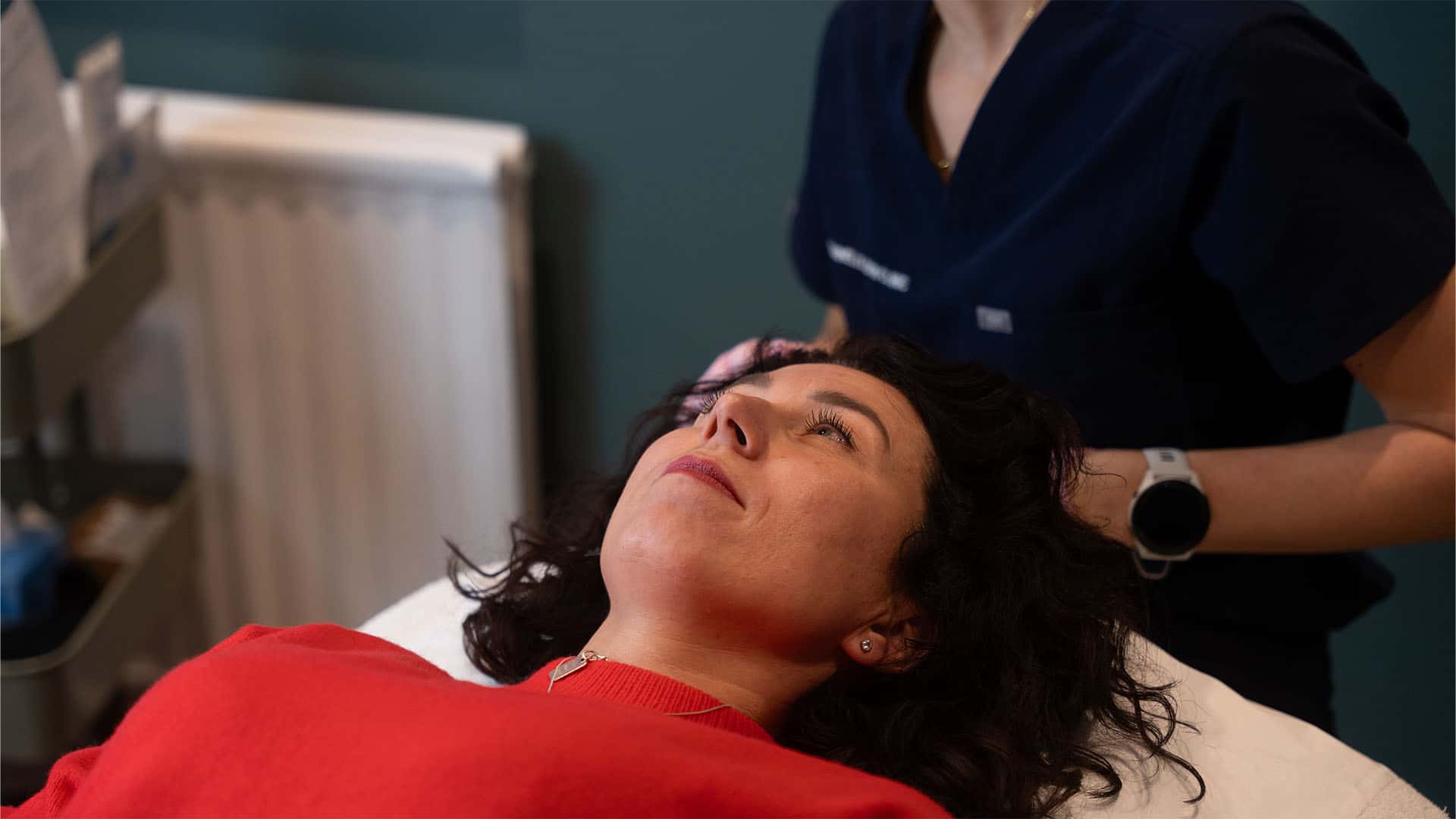 Rejuvenating facial treatment performed by a professional aesthetician at Cannelle Skin Clinic.