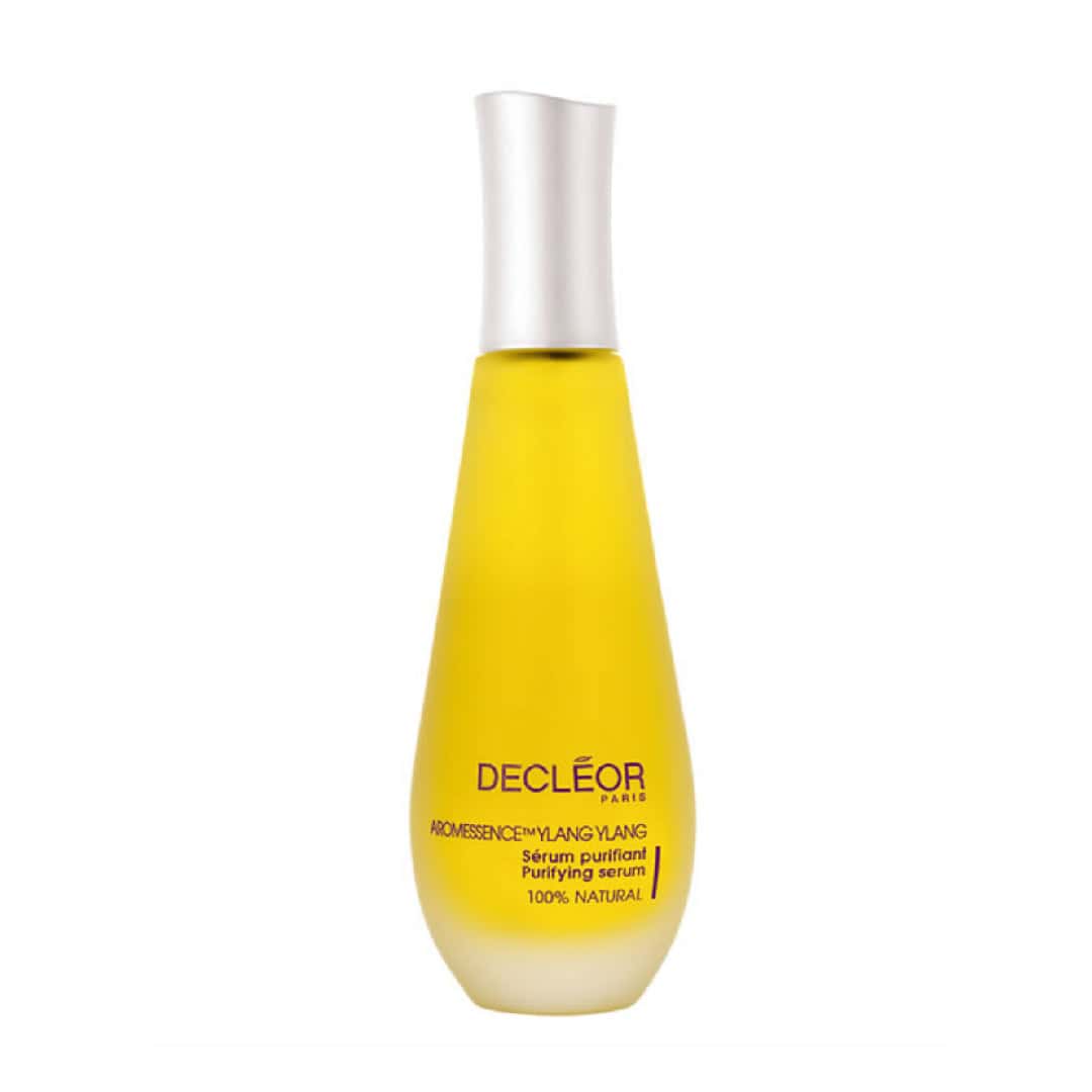 Decleor purifying serum bottle for skin clarity and natural skincare.
