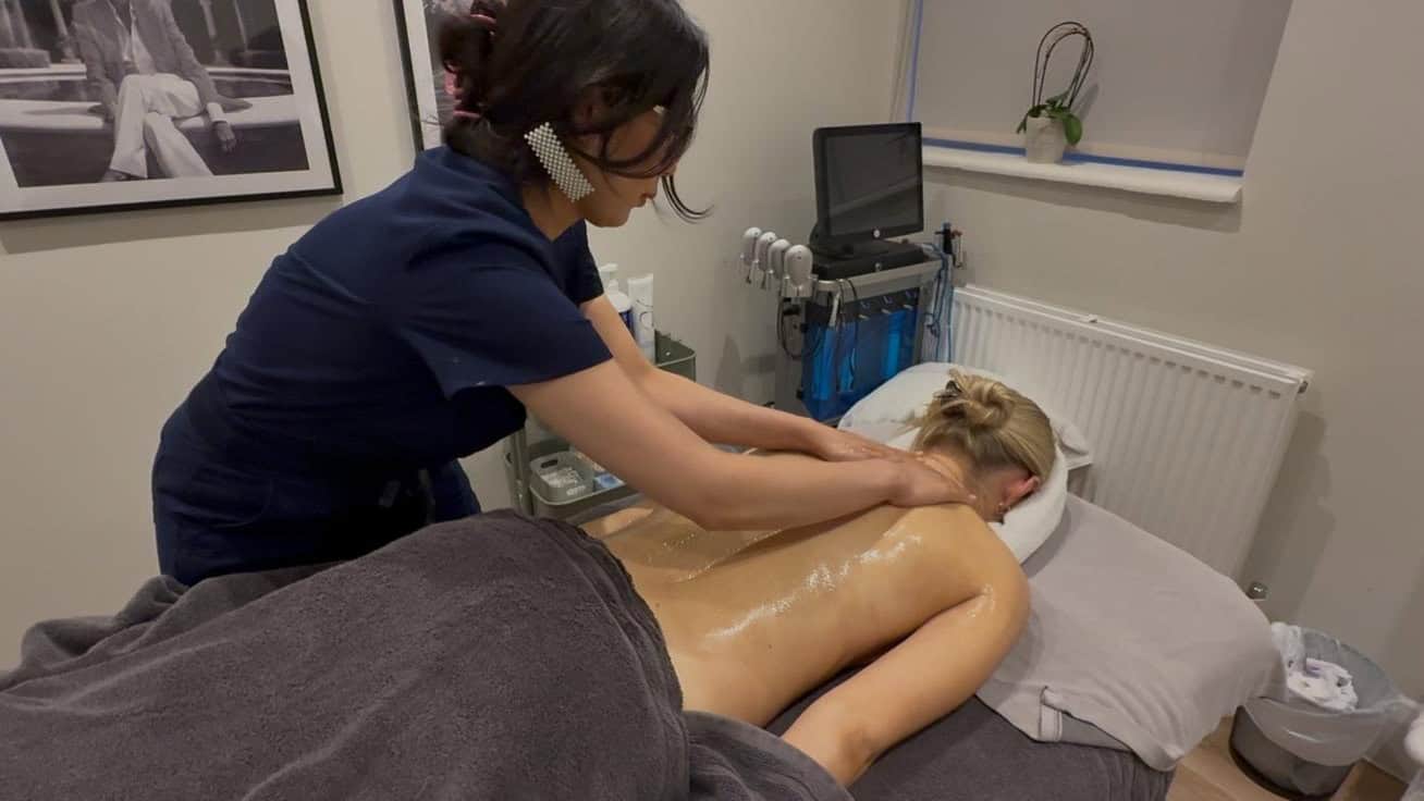 Professional skincare treatment for relaxation and skin health improvement.