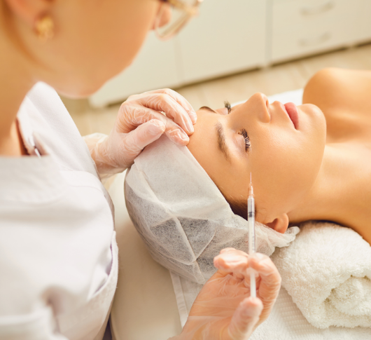 Close-up of cosmetic polynucleotides treatment
