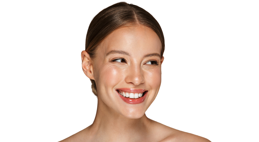smiling brunette after Morpheus 8 treatment