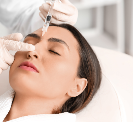 Woman Undergoing Non-Surgical Nose Filler