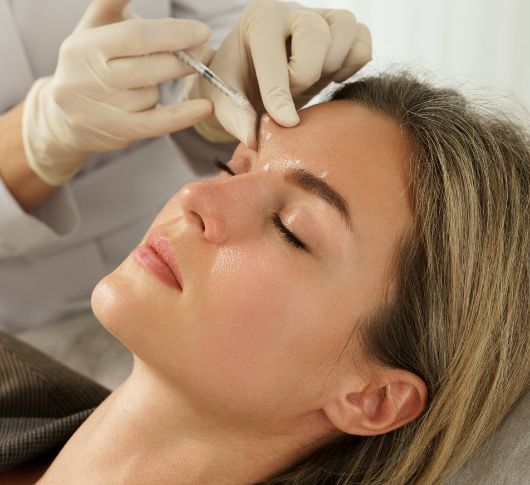 Woman undergoing profhilo treatment